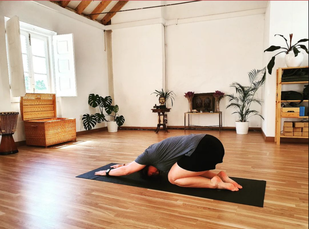 Back pain yoga pose