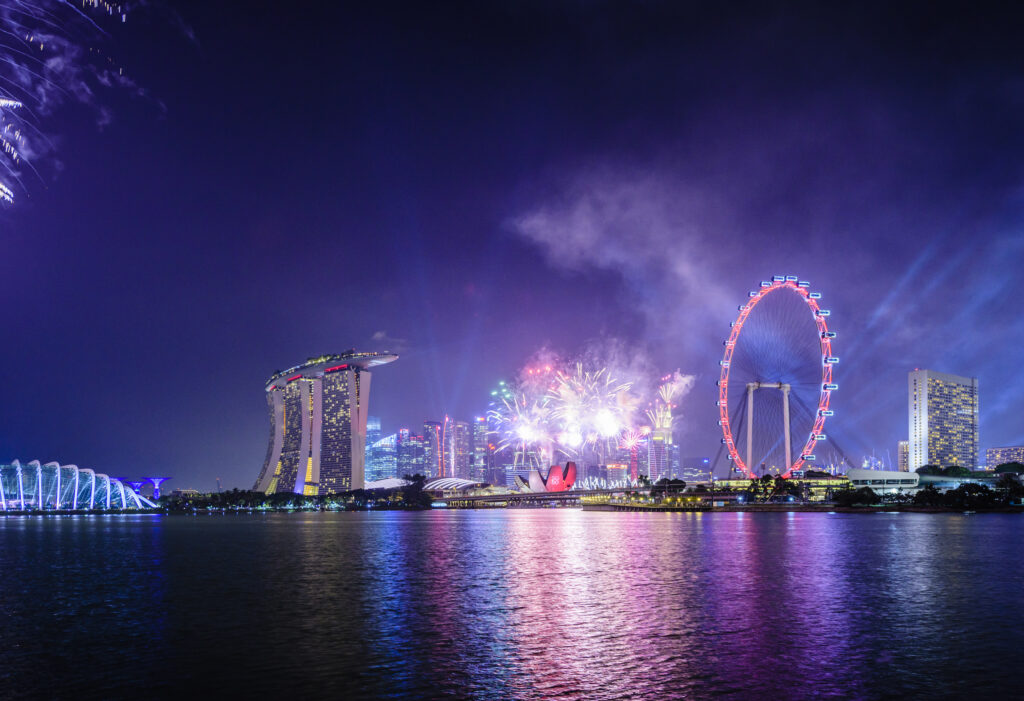 New Year's Eve at work - fireworks