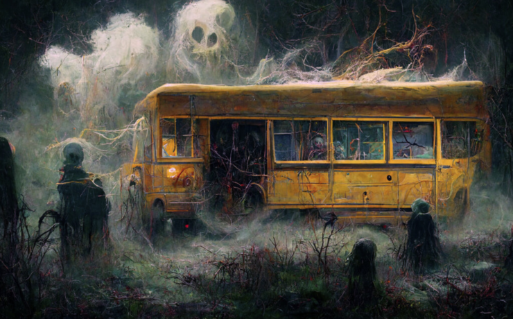 bus ride ghost festival haunted