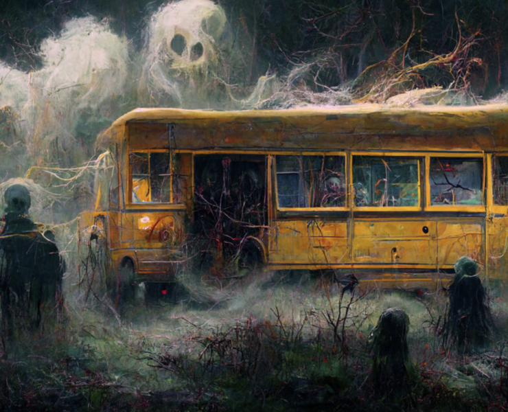 bus ride ghost festival haunted