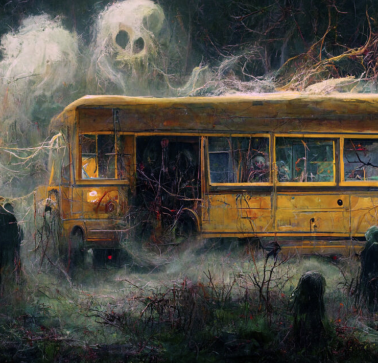 bus ride ghost festival haunted